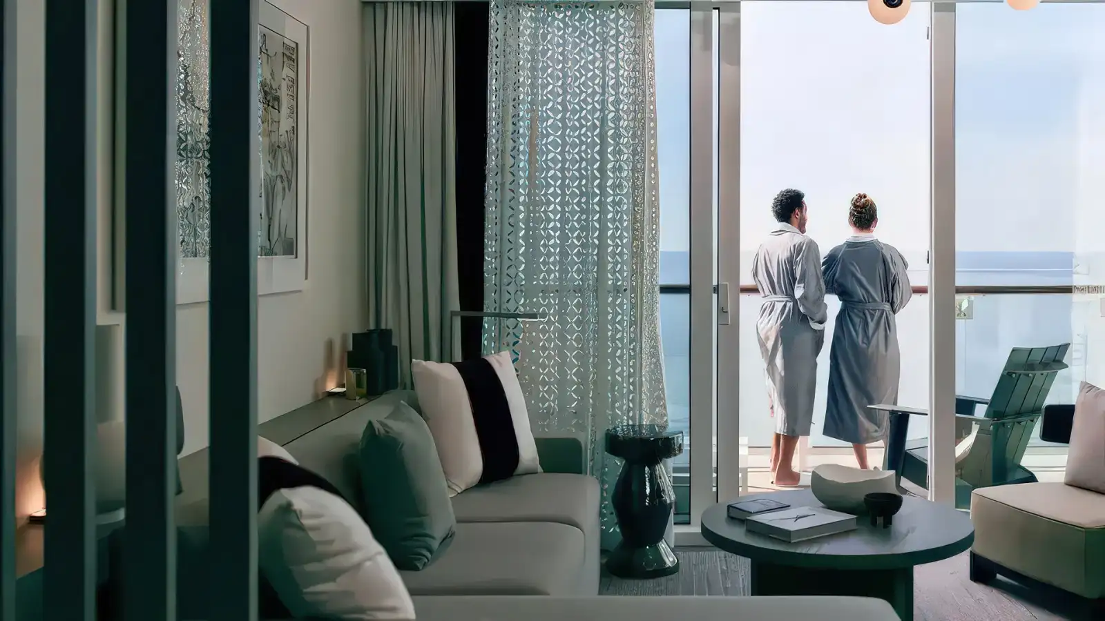 celebrity couple balcony