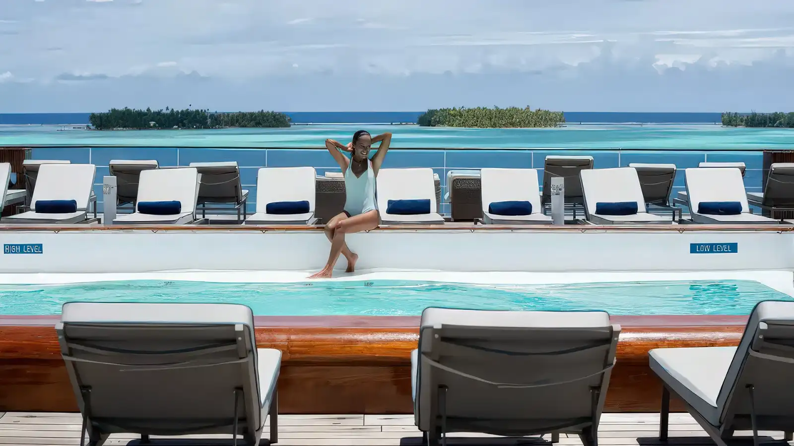 pg pool deck woman