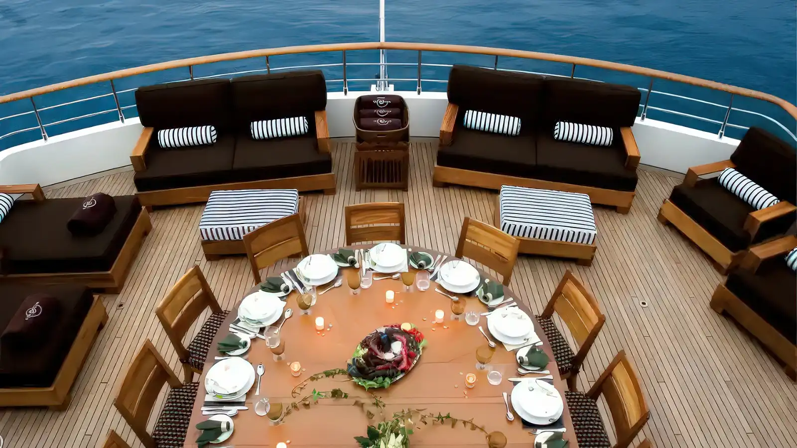 Seadream Yacht Club deck dining