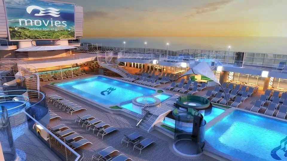 princess pool deck transatlantic crossing